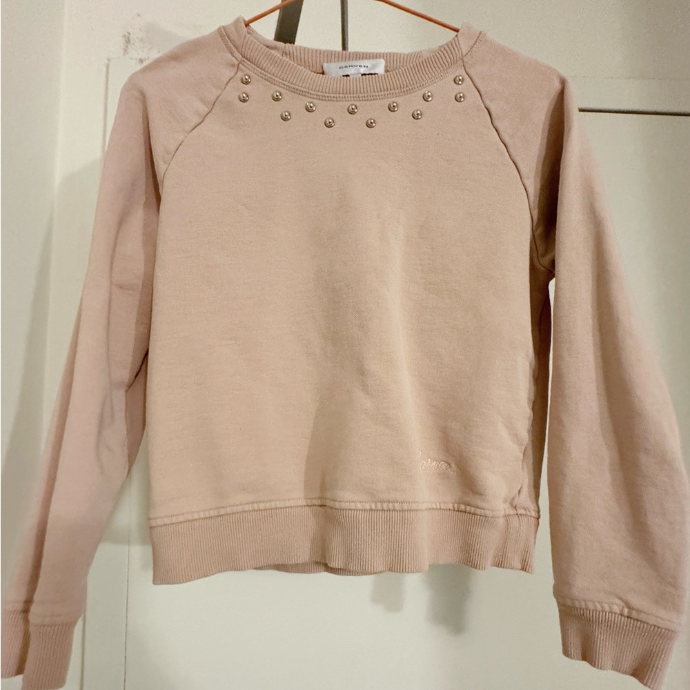 Carven Pink Studs Sweatshirt